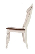 ELISABETH Sessel - Holz: Weiß/Braun