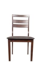 MAGNOLIA Stuhl Cappuccino mit Sitzfläche in Schwarz