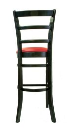 SEAN Stuhl Schwarz mit Roter Sitzauflage BxHxT/L 43x113x42cm